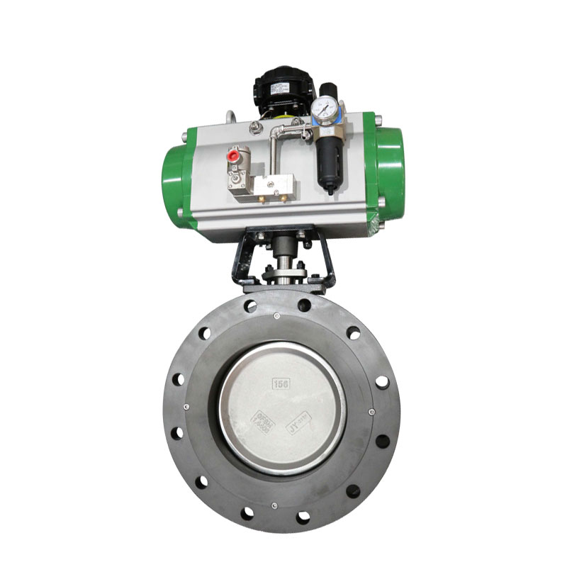 LNG pipeline double offset butterfly valve