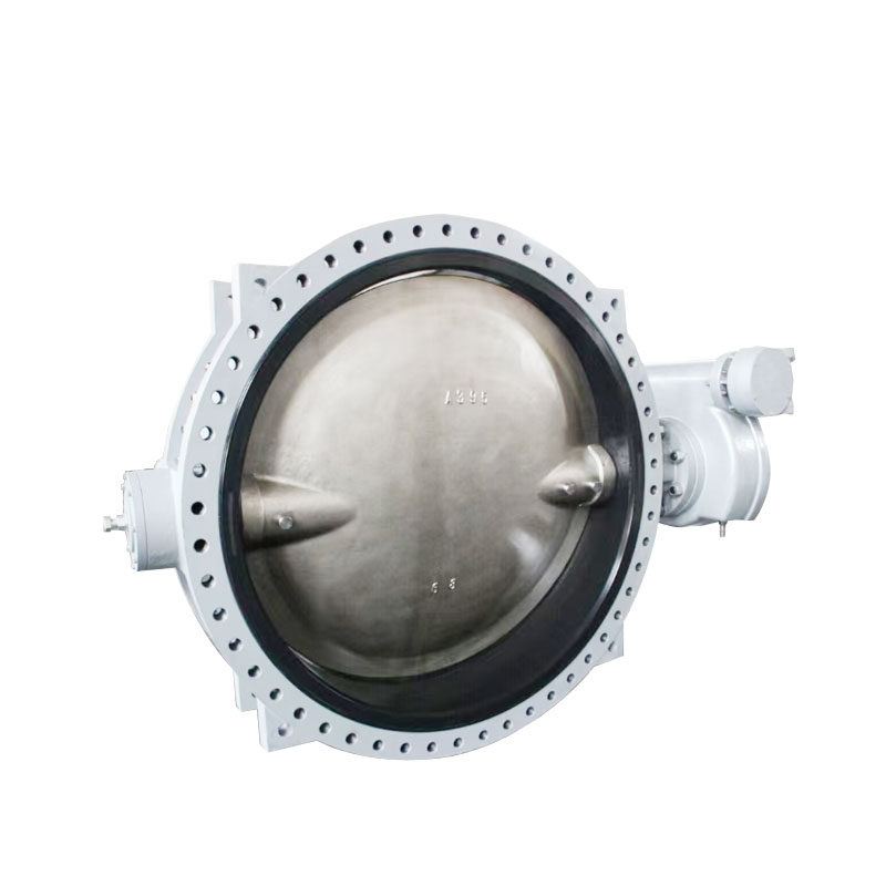 Industrial chemical pipeline with GEKO butterfly valve ensuring zero leakage